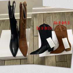 $30 Each! Women Cowboy Boots New In Box Size 8, 8.5, 9, 10