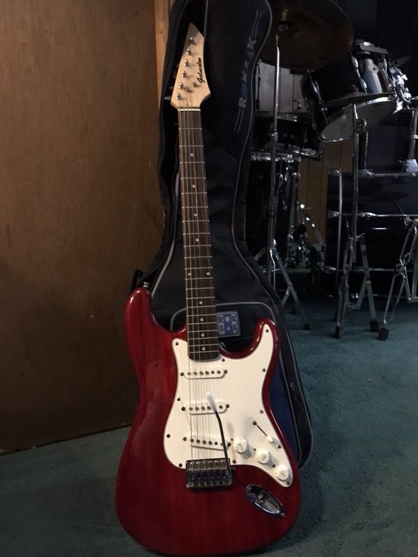 Red Galveston Guitar