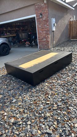 Queen bed captain frame with 3 drawers