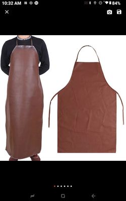 Leather Welding Apron Blacksmith Apron For Car Repair Work Welders Flame Resistant