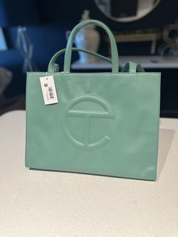 Teal authentic Telfar Bag $200 Large 