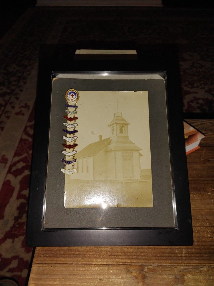 Sunday School attendance. Award framed