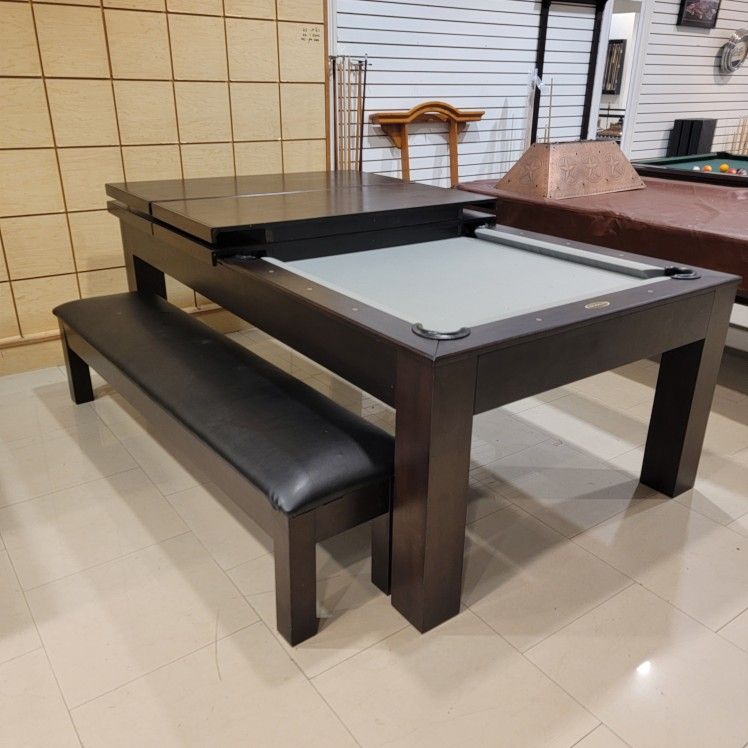 Imperial 7' Dining Pool Table with Storage bench