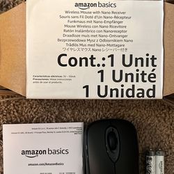 (NEW) Amazon Basics Wireless Mouse