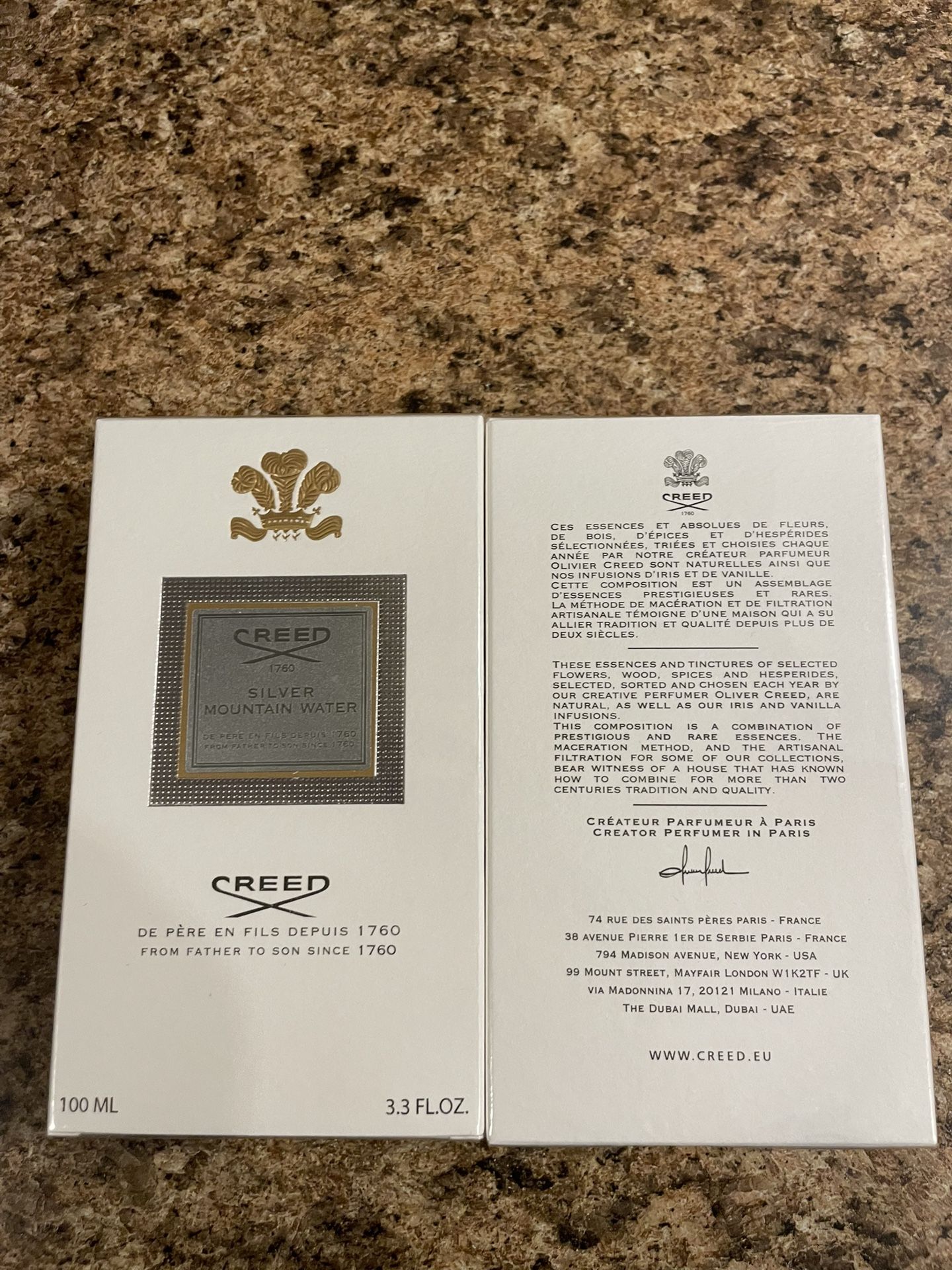 Creed1760 Silver Mountain Water