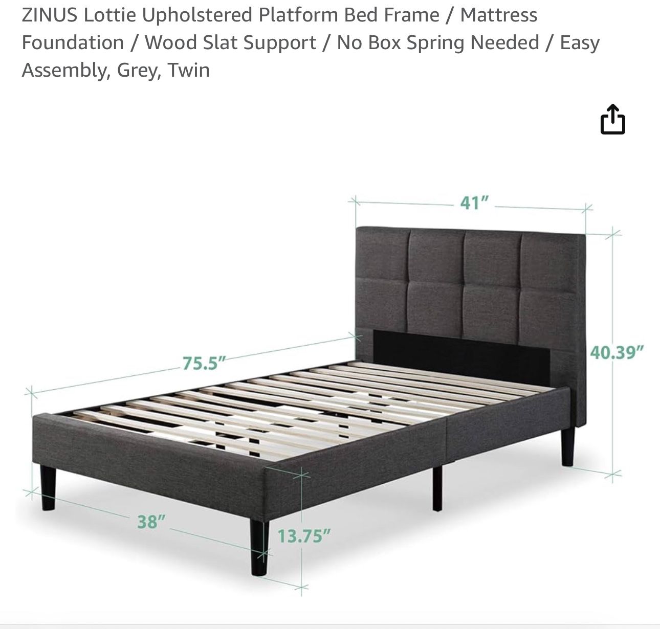 Twin bed Platform Bed Frame