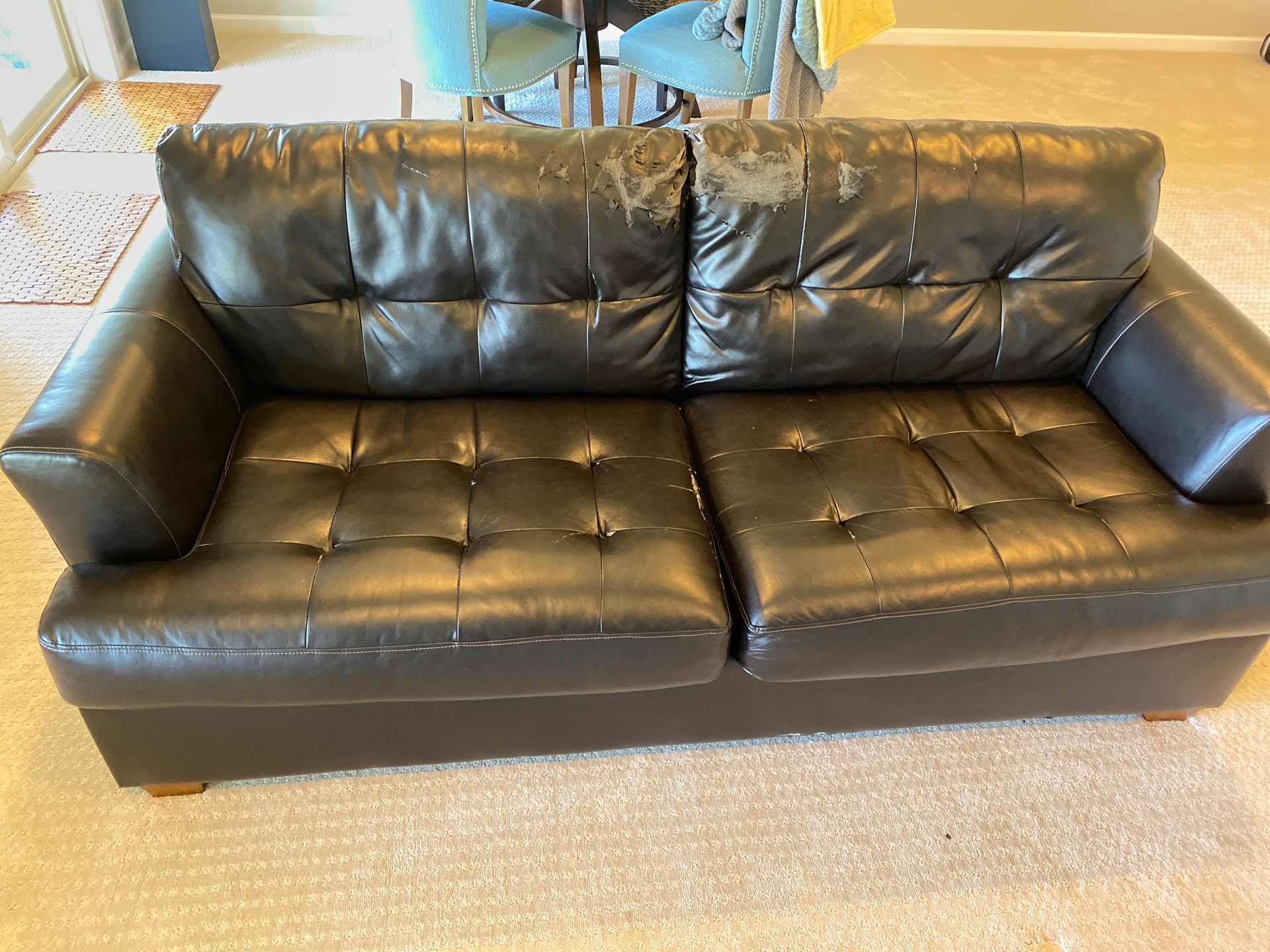 Leather Couch.