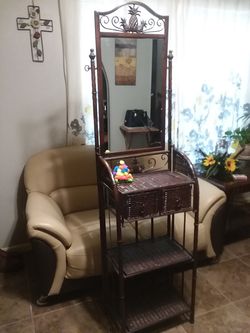 Wicker Vanity