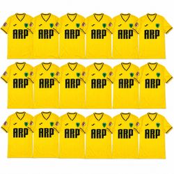Joma “Sherwood Forest FC” Logo Soccer Jersey Kit Lot of 18 Adult/Youth Yellow Sponsor Shirts