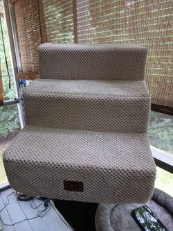 Three step converted into ottoman for pet dog or cat
