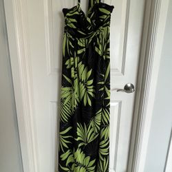 Womens Clothes Boho Long Halter Maxi Dress Size M Sundress