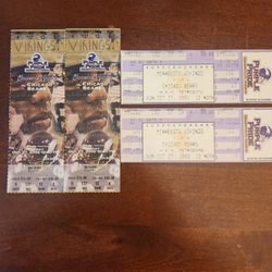 Chicago Bears at Minnesota Vikings 10-27-2002 - 4 Game Used Ticket Stubs 