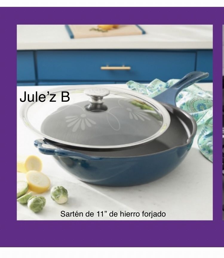 Sartén De 11” De Hierro Forjado Nuevo En Su Caja 