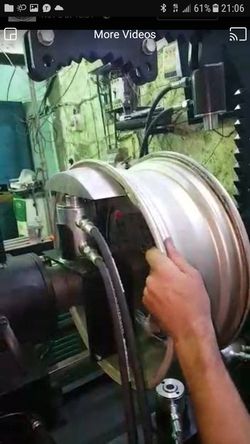 Aluminum& steel wheels fix bent