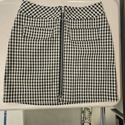 Urban Outfitters Checkered Zip Skirt Size Small