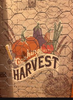 Harvest Print with Chicken Wire