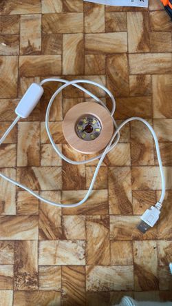 Usb light for crystal/stone display