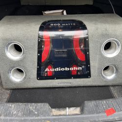 Subwoofers 12 explod 800w each and sub box competition audiobahn  And Neon Lights