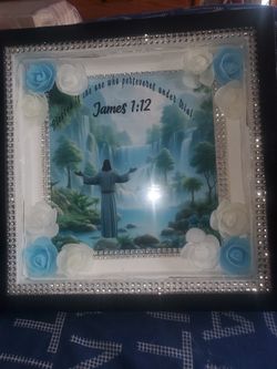 Diy Shadow Box, With Led Lights, & Scripture