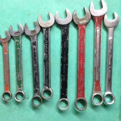 Craftsman / sk open end box wrenches assorted sizes SAE STANDARD SIZES