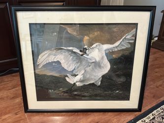 Framed Jan Asselijn "The Threatened Swan" Rijksmuseum Poster