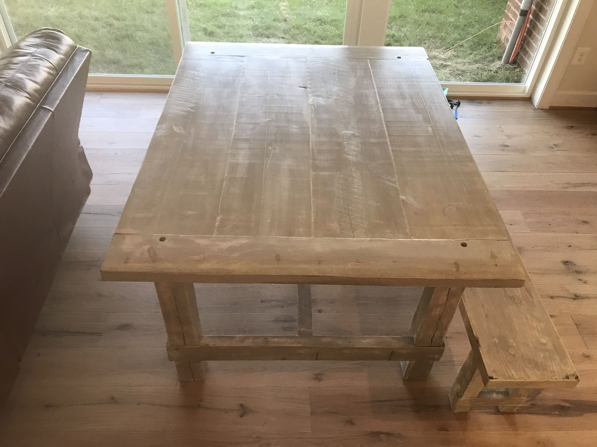 Rustic reclaimed kitchen table