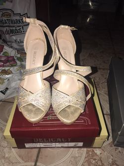 Sparkly Gold Heels