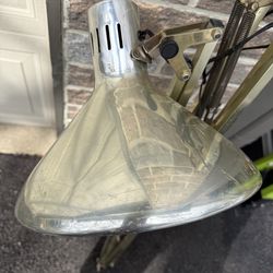 Vintage Industrial Drafting Floor Lamp Adjustable Task Light Working No Base