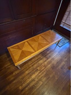 Mid century modern wooden coffee table