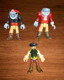 FISHER-PRICE IMAGINEXT BLIND BAGS PIRATES FIGURES. LOT OF 3
