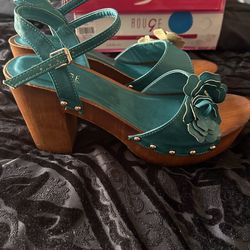 Lain Teal Sandals 