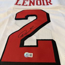 49ers Autographed Deommodore Lenoir Jersey 