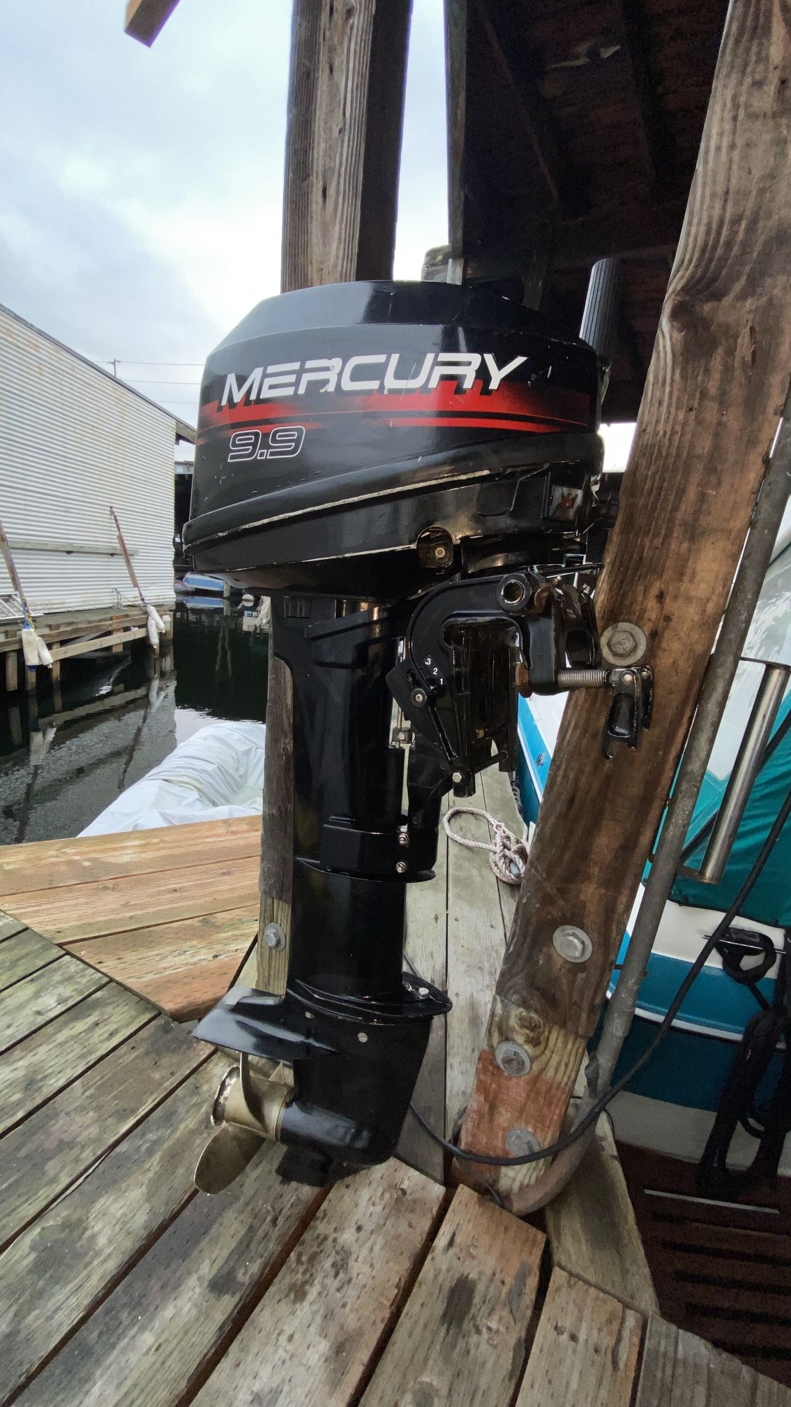 thumbnail image 2 of Mercury 9.9 Two-Stroke Outboard Vinyl Decal Set – BOAT-MOTO Reproduction – ORACAL Vinyl – Lettering Sticker 2 of 4