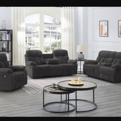 Reclining Sofa and Reclining Loveseat.