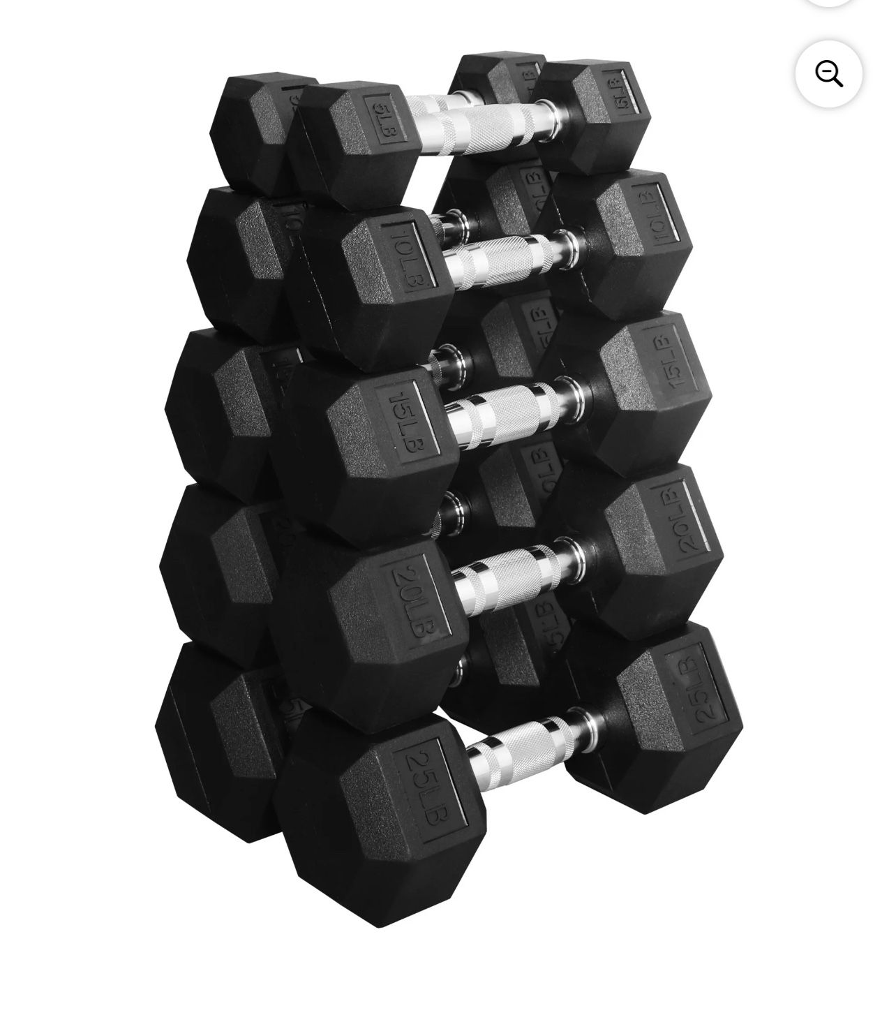 150 lb dumbbell weight set pair 5,10,15,20,25 lbs