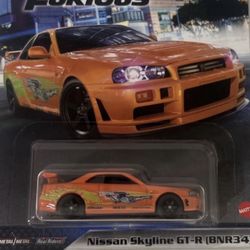 Hot Wheels Fast & Furious Nissan Skyline GT-R (BNR34)