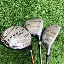 King Cobra 3+ Fairway Wood, 7 Fairway Wood and 4 Hybrid with Graphite Shafts