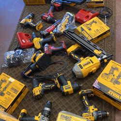 New tools, in good condition.  Prices vary, ranging from $129 to   $549 dollars.  There is a one month warranty , the money is not returned, only cred