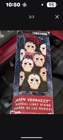 Jason string lights Friday the 13th