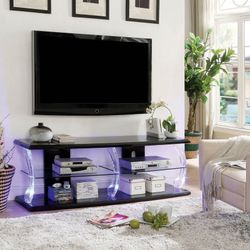 💥BLACKFRIDAY DEAL 💥 Brand New Black 72" Tv Stand Built-in LED Lights