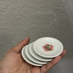 Four Mini Tweety Bird Plates