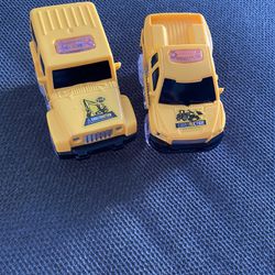 Yellow Light Up Running Car Trucks
