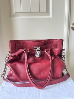 Michael Kors Burgundy Leather Bag