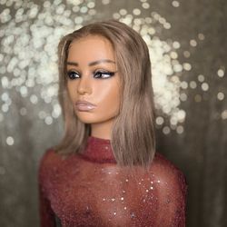 Unice 12"  Blonde Human Hair Wig New HD Lace Front  Glueless