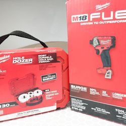 M18 Milwaukee SURGE Hydraulic Impact + 11pcs HOLE DOZER 