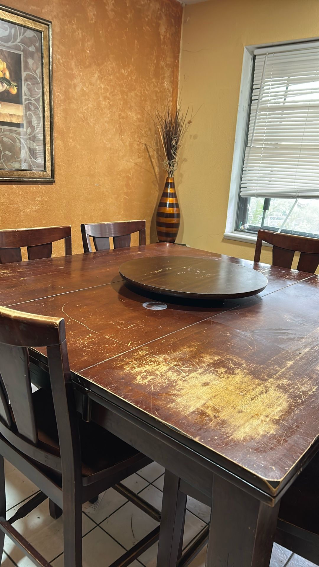 6 Chair Wooden Table