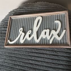 Relax Wall Decor Sign