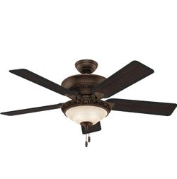 ✨ Hunter Ceiling Fan with Light – Bronze Finish ✨