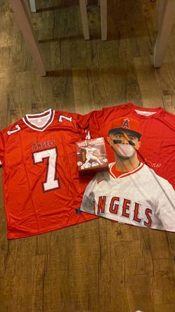 ANAHEIM LOS ANGELES ANGELS LOT YUSEI KIKUCHI BOBBLEHEAD ADELL JERSEY NETO AOP SHIRT