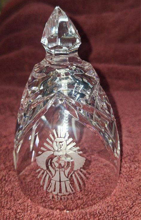 1999 Ireland Waterford Crystal Bell Songs of Christmas Joy to the World C18P061